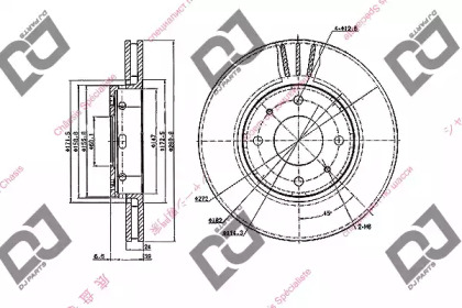 Тормозной диск DJ PARTS BD2007